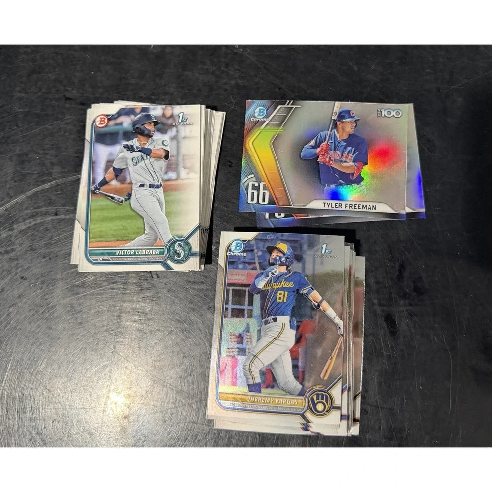 Topps 2022 MLB Baseball cards, BP BCP BTP, lot of 50, no dupes